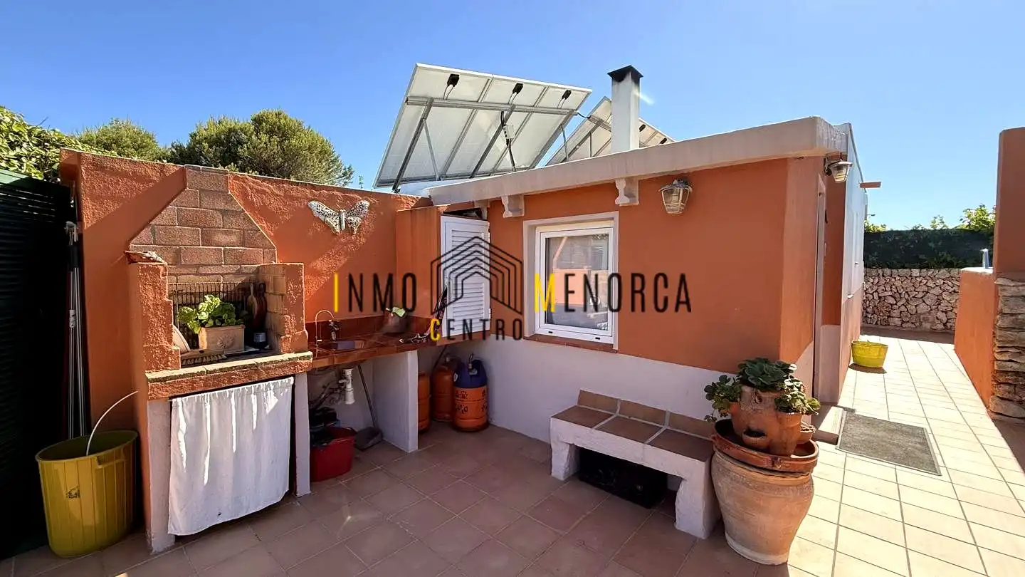 Vista exterior de Finca rústica en venta en Sant Lluís con Aire acondicionado, Jardín privado y Terraza