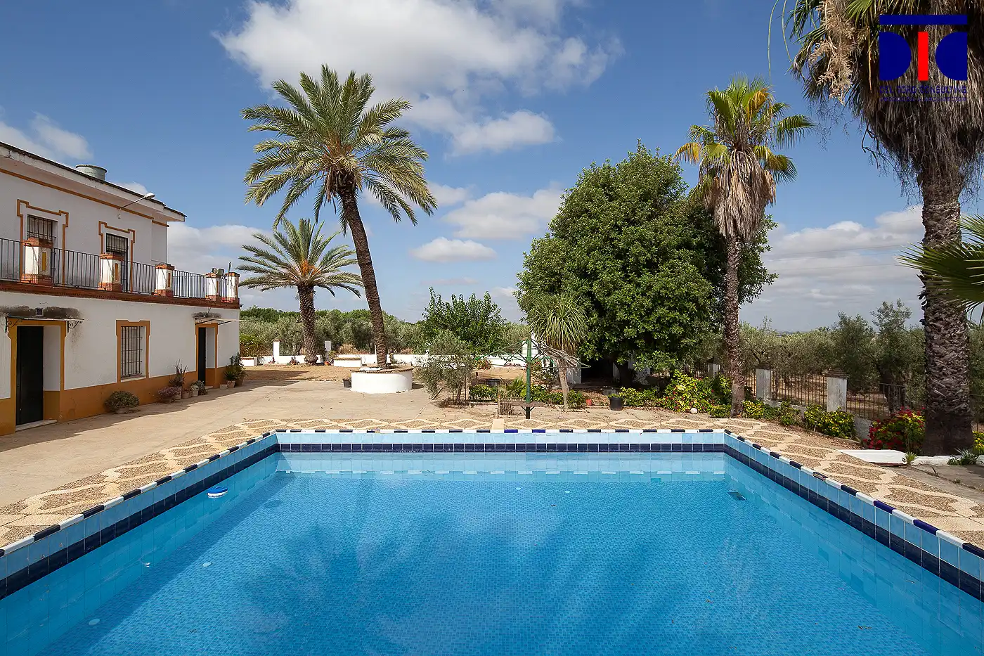 Piscina de Finca rústica en venta en Carmona con Jardín privado, Terraza y Piscina