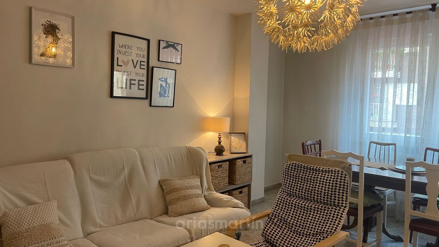 Sala d'estar de Pis de lloguer en Salamanca Capital amb Calefacció, Terrassa i Moblat