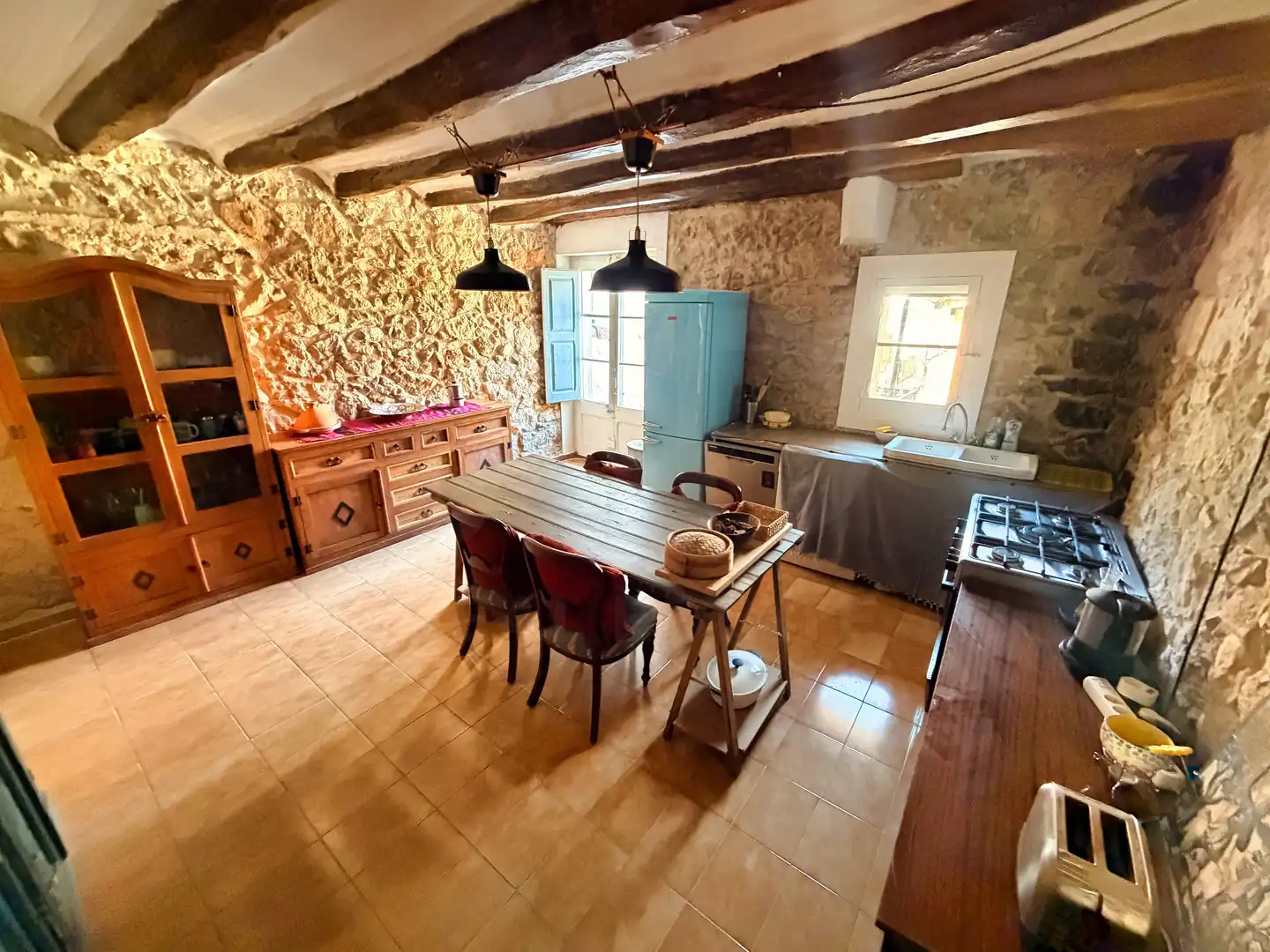Cocina de Casa o chalet en venta en Vallirana con Calefacción y Terraza