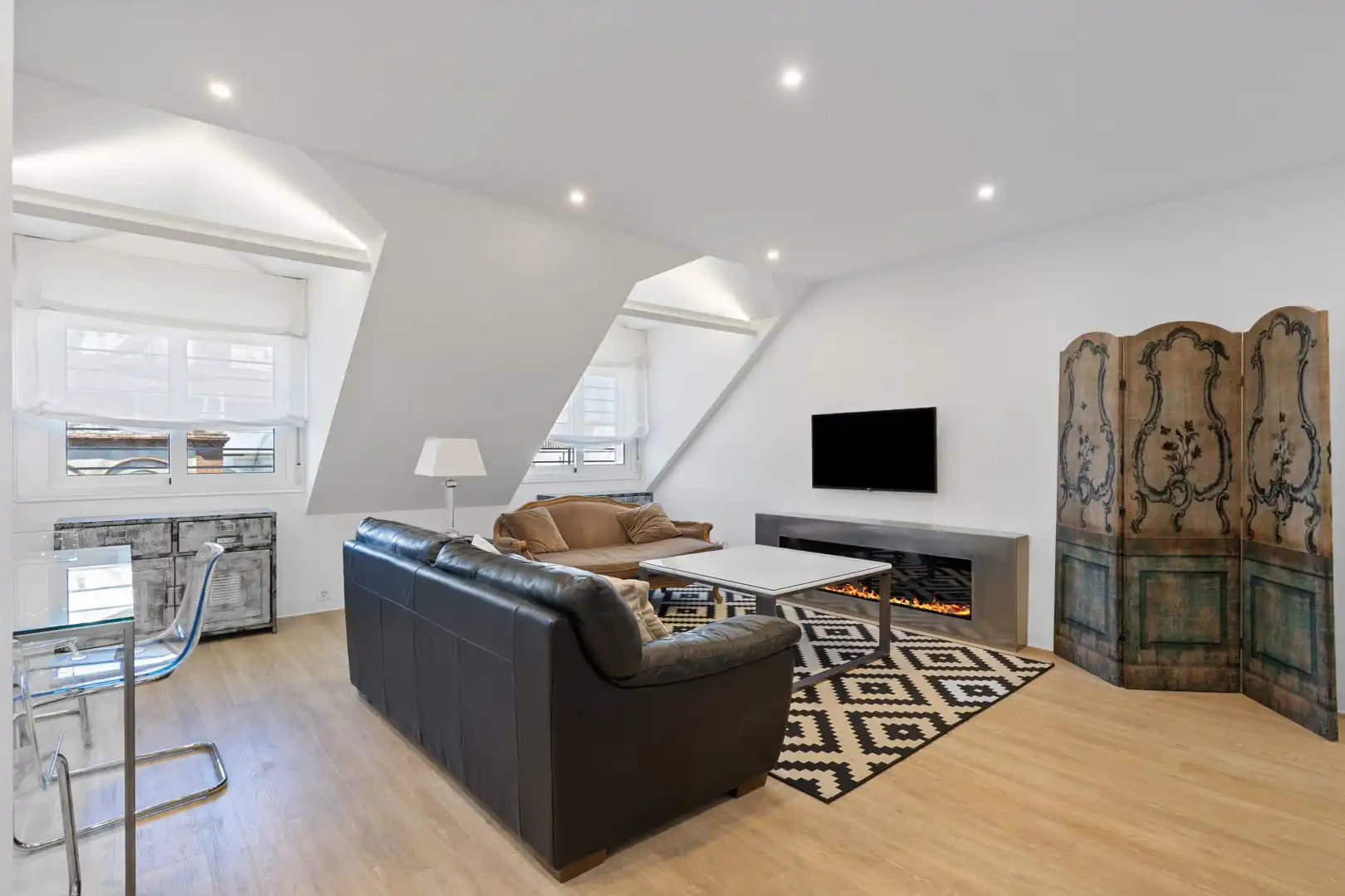 Sala de estar de Ático en venta en Sevilla con Aire acondicionado y Amueblado
