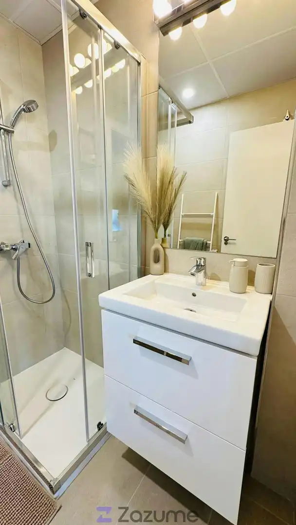 Bathroom of Flat for rent in Málaga  with Air Conditioner, Heating and Private garden