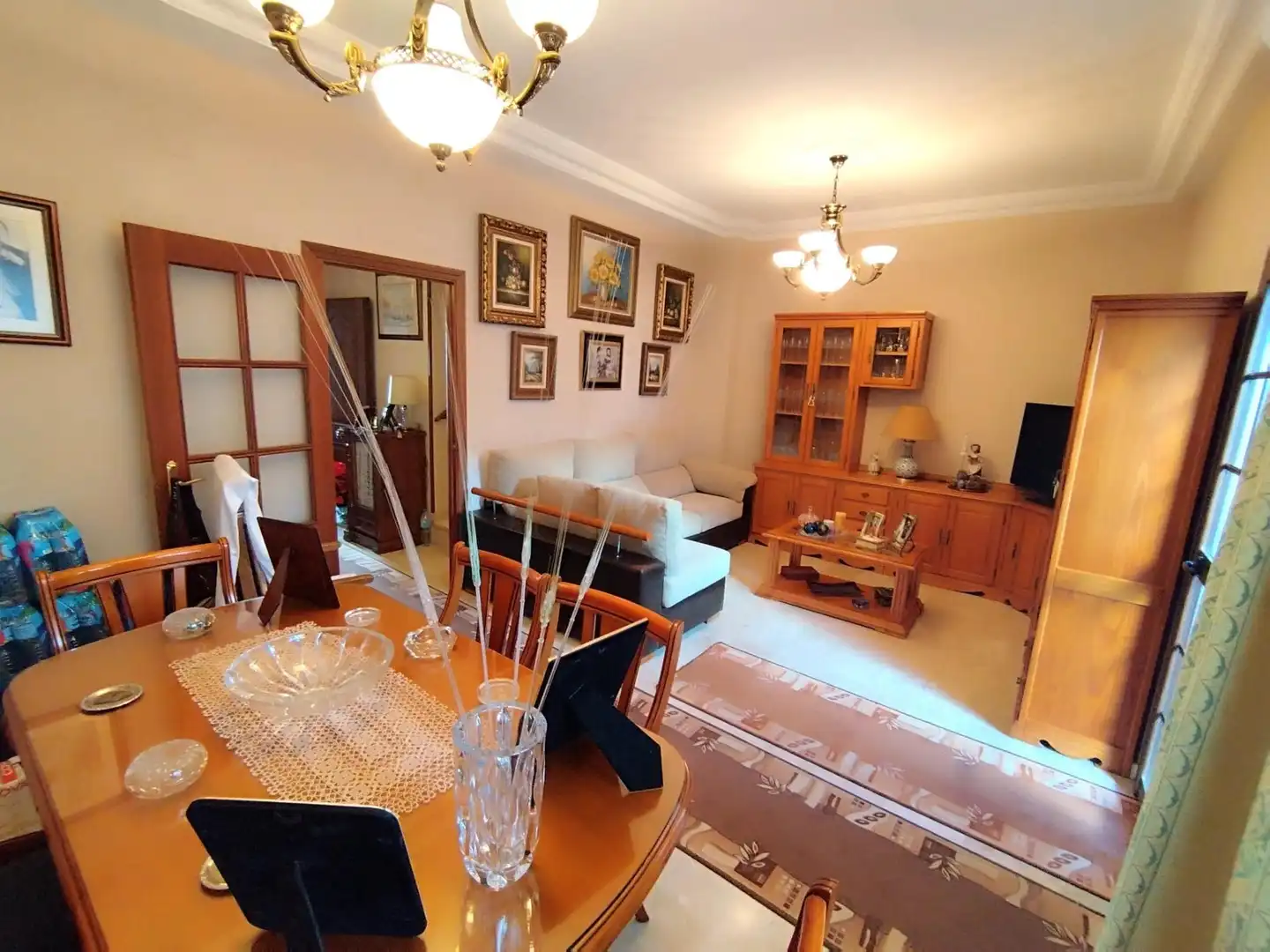 Sala d'estar de Casa o xalet en venda en Villaverde del Río amb Aire condicionat, Terrassa i Traster