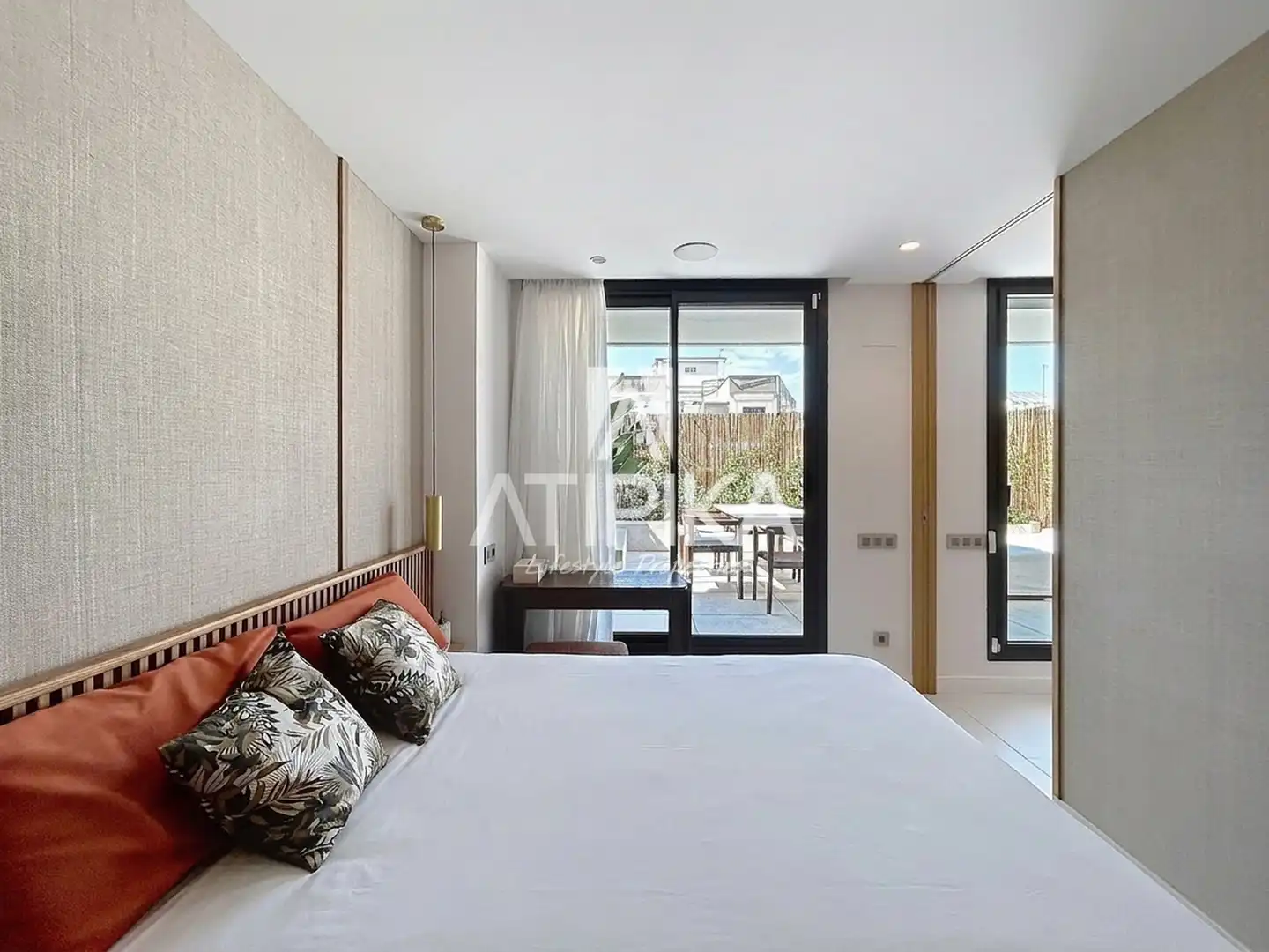 Bedroom of Flat for rent in Barcelona  with Air Conditioner, Terrace and Furnished