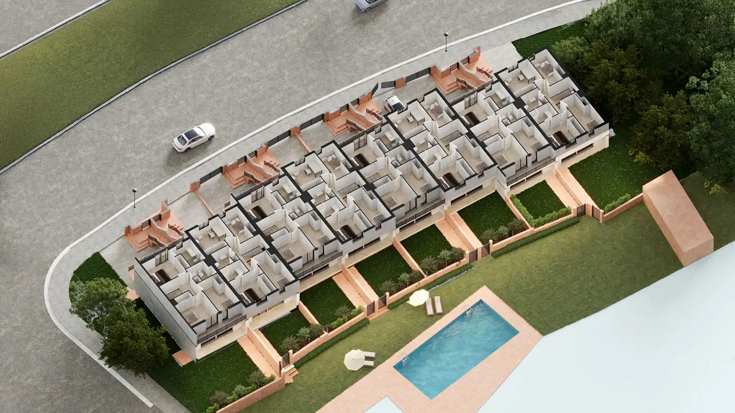 Vista exterior de Casa adosada en venda en Arbúcies amb Jardí privat, Terrassa i Traster