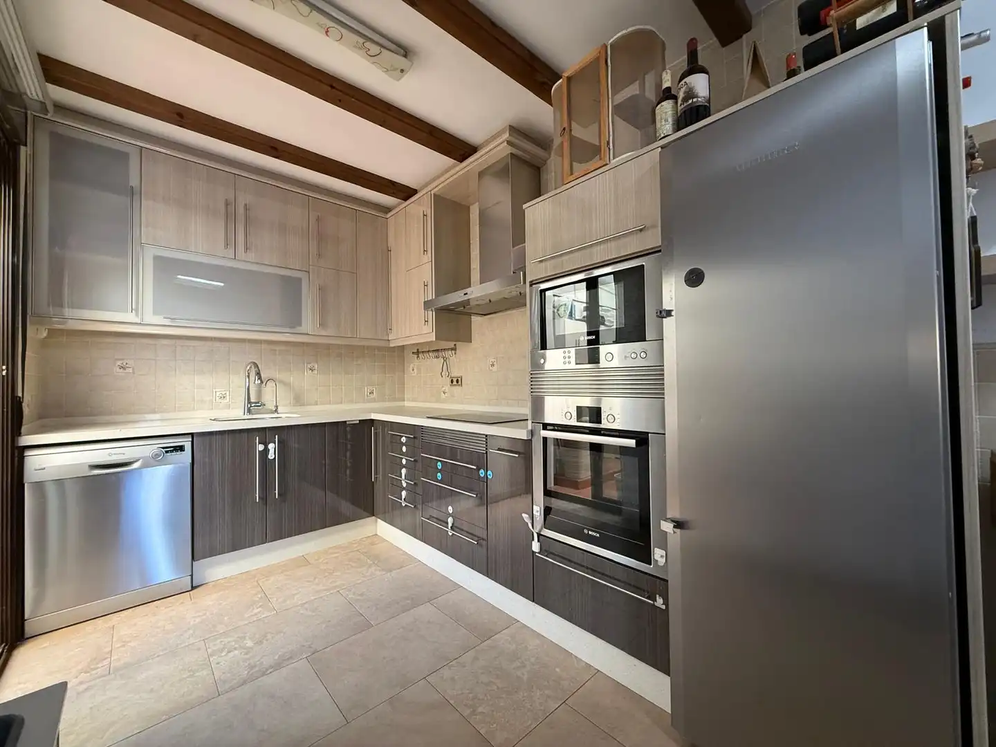 Cocina de Casa adosada en venta en San Pedro del Pinatar con Aire acondicionado, Calefacción y Jardín privado