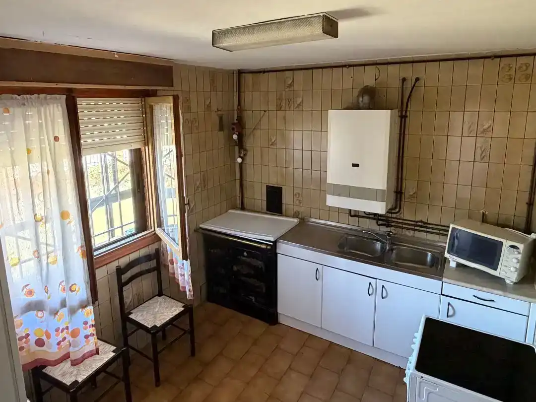 Cocina de Piso en venta en Contreras con Jardín privado y Amueblado