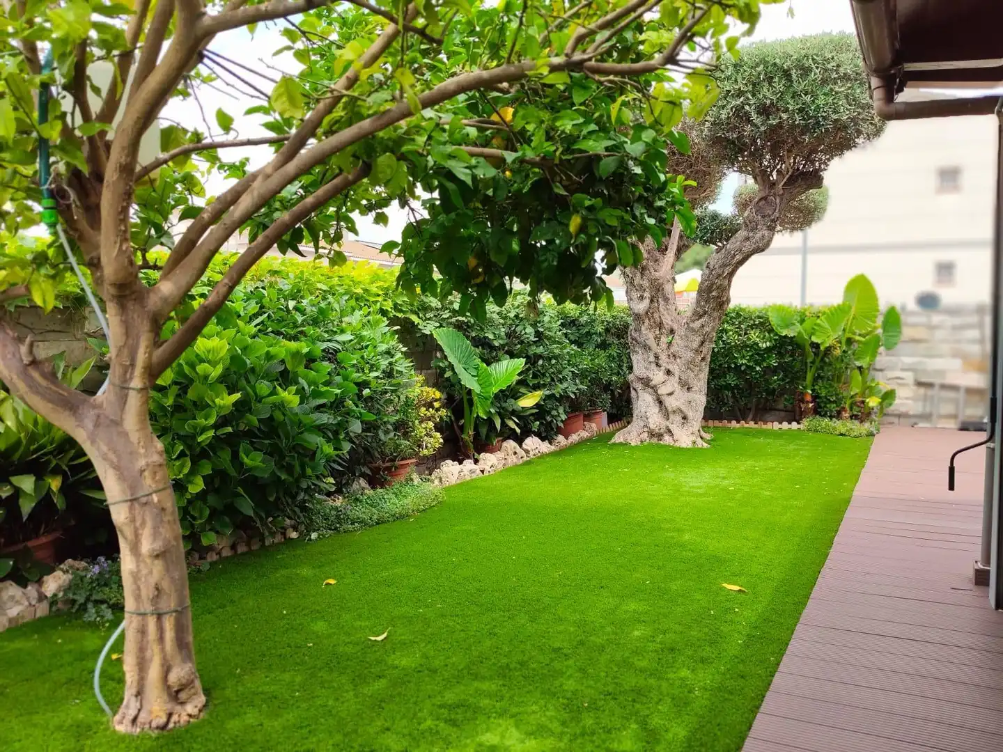 Garden of Detached homes for sale in Polinyà  with Air Conditioner, Private garden and Parquet flooring