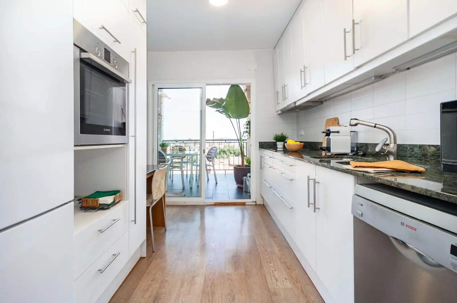 Küche von Wohnung zum Verkauf in Sabadell mit Heizung, Parkett und Terrasse