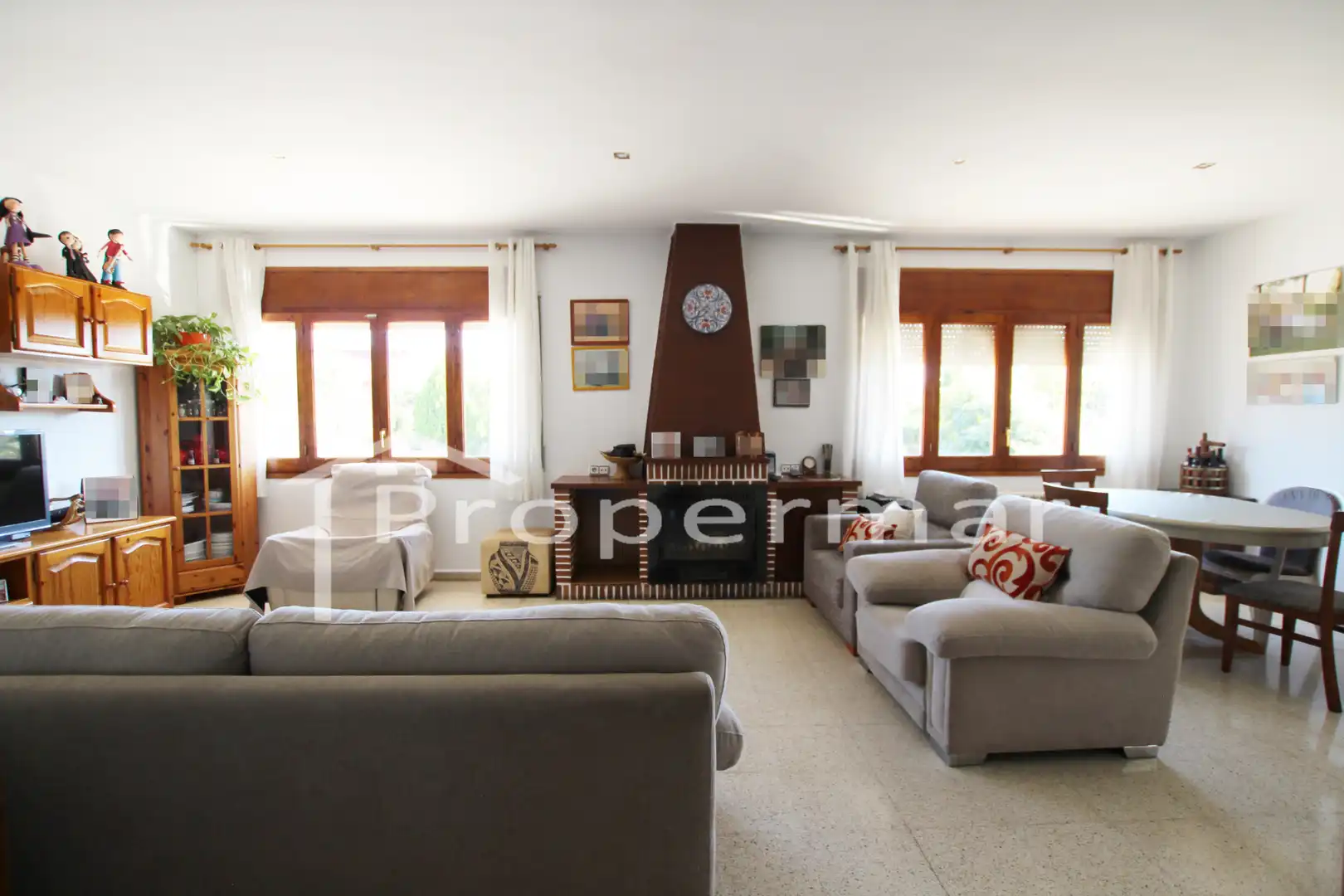 Sala d'estar de Casa o xalet en venda en Sant Antoni de Vilamajor amb Calefacció, Jardí privat i Terrassa