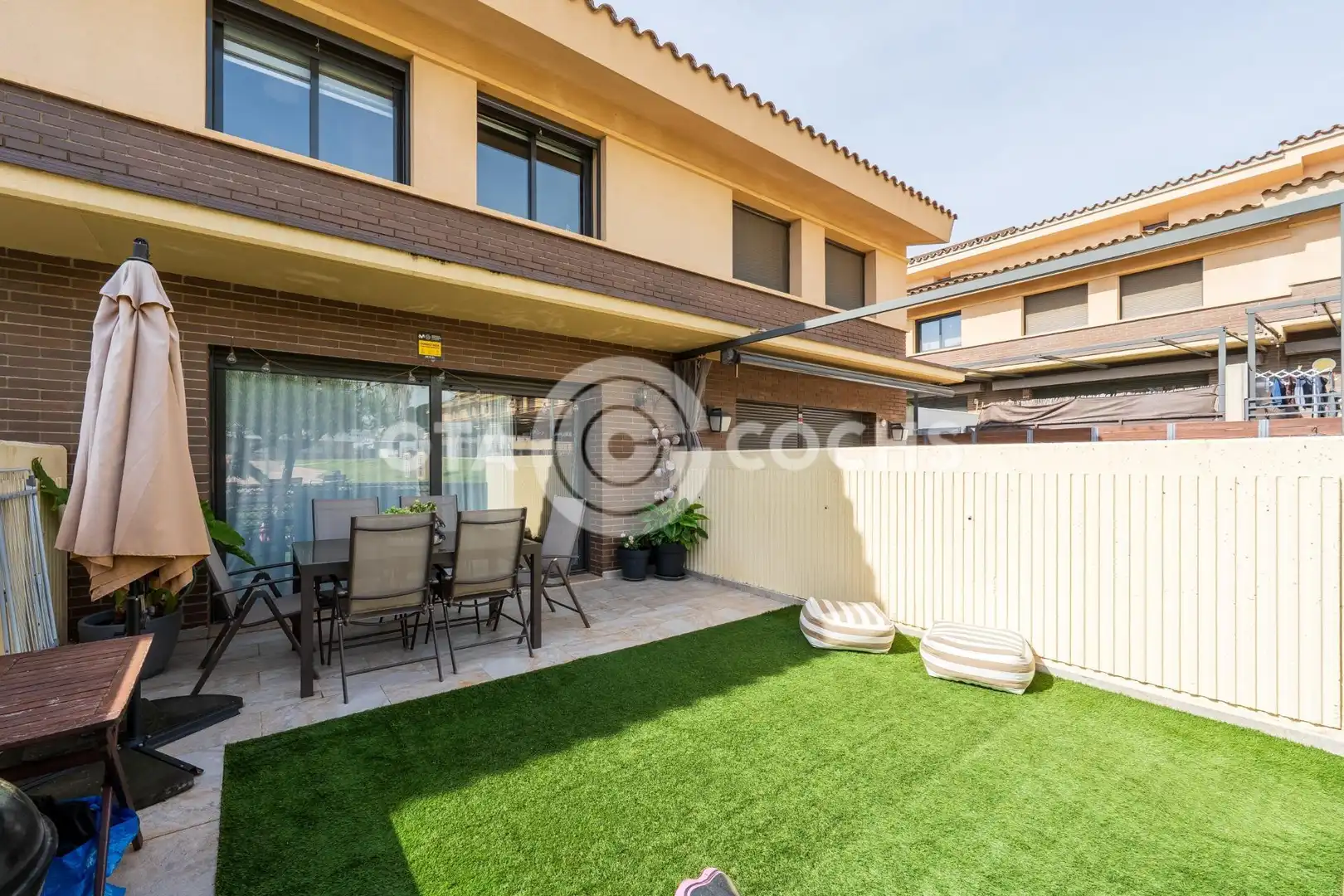 Terraza de Casa o chalet en venta en Montbrió del Camp con Aire acondicionado, Jardín privado y Piscina comunitaria