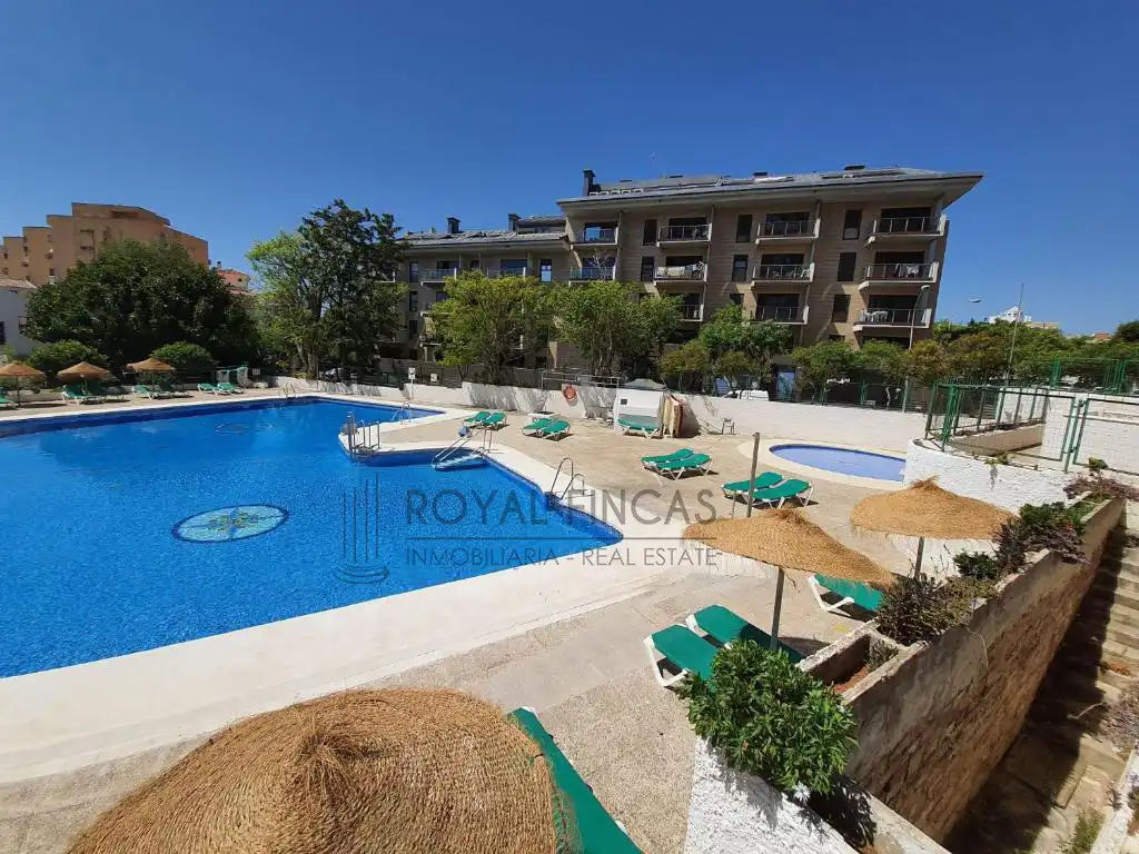 Exterior view of Flat for sale in Benalmádena  with Private garden, Furnished and Balcony