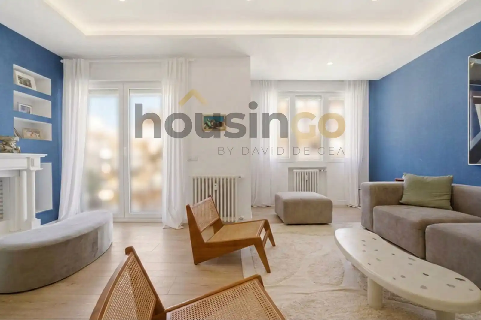 Sala de estar de Piso de alquiler en Madrid con Aire acondicionado, Calefacción y Parquet