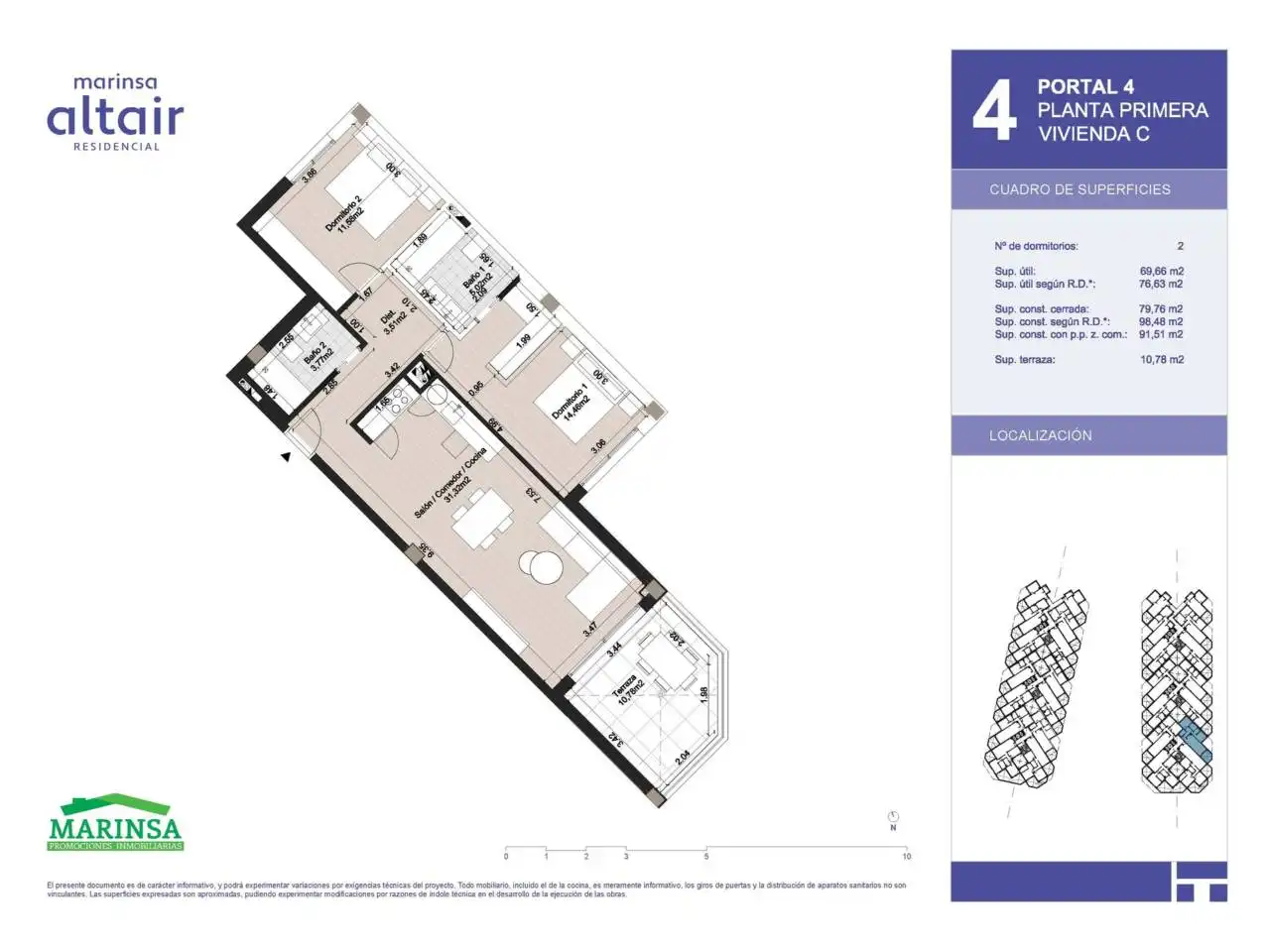 Piso en venta en Torrox con Terraza, Trastero y Piscina comunitaria