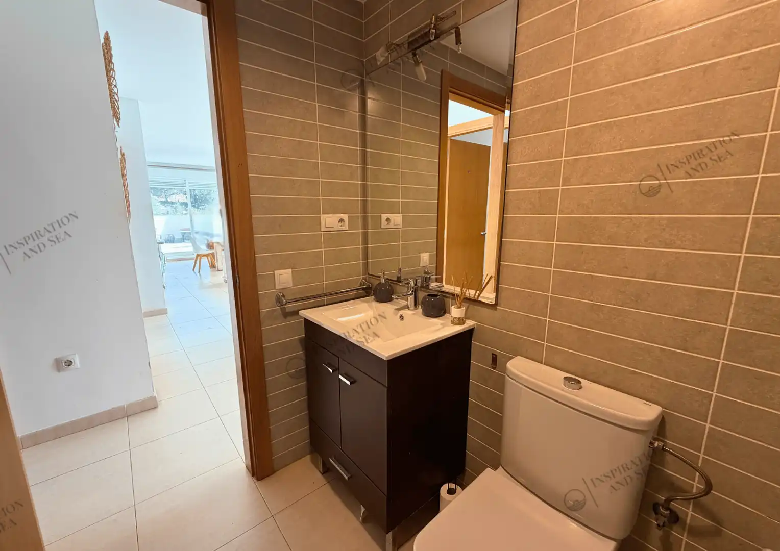 Badezimmer von Wohnung zum Verkauf in Eivissa mit Klimaanlage, Terrasse und Möbliert