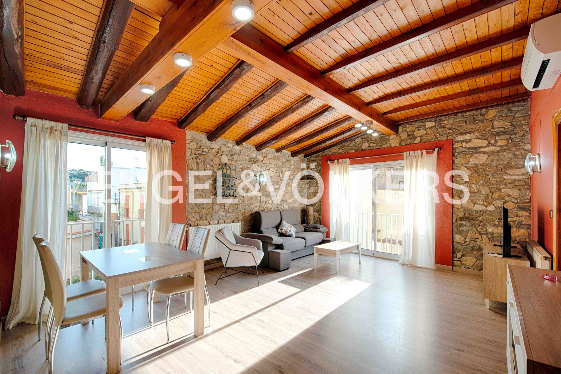 Sala d'estar de Àtic en venda en Llançà amb Aire condicionat, Calefacció i Terrassa