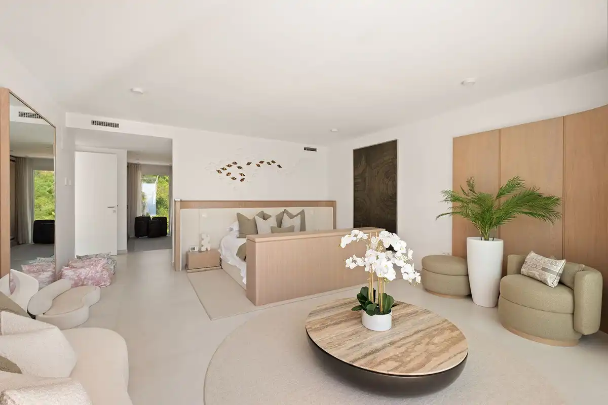 Living room of Detached homes for sale in Ojén  with Air Conditioner and Terrace
