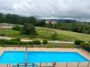 Swimming pool of Flat for rent in Gijón   with Heating, Parquet flooring and Terrace