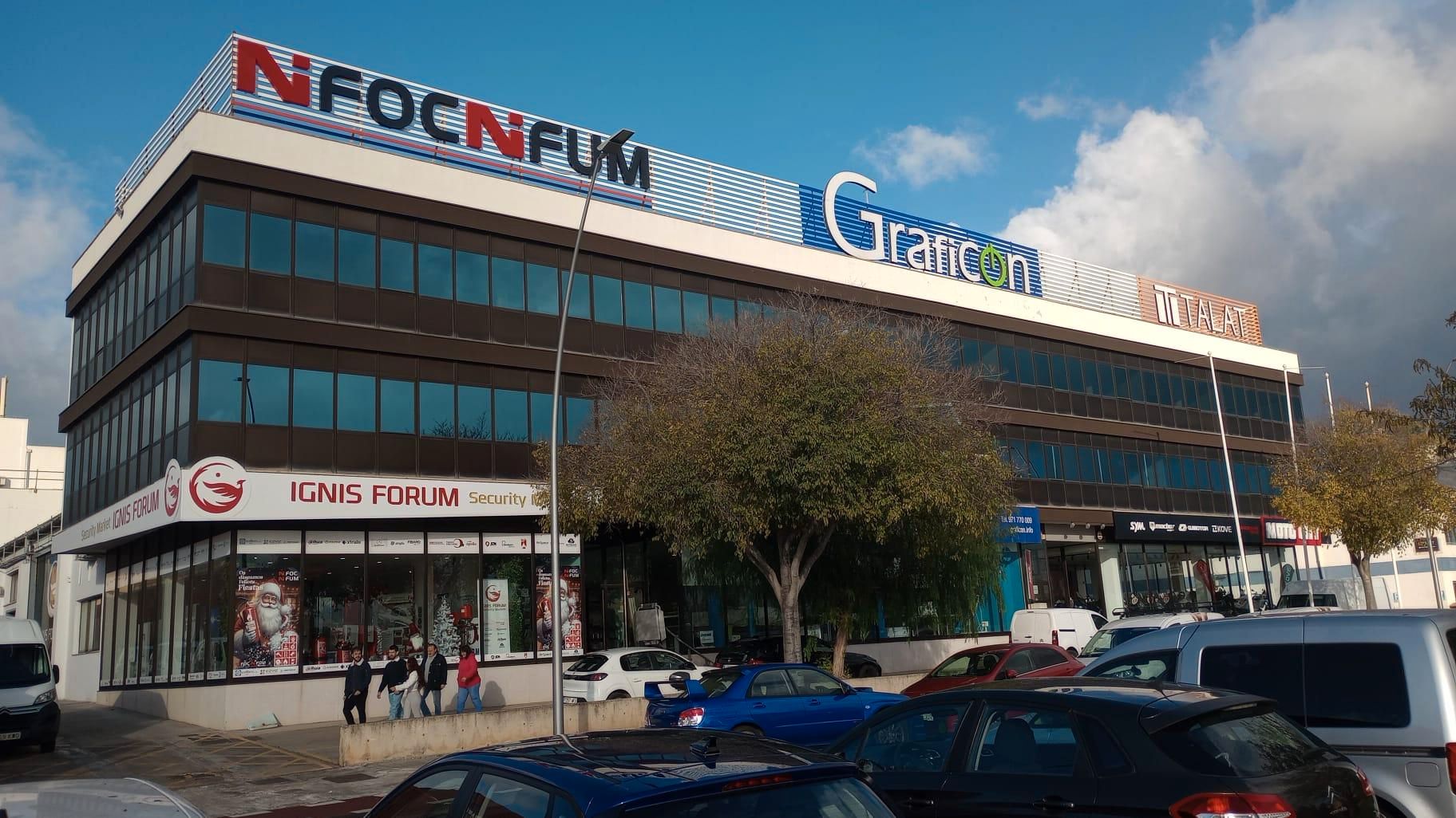 Vista exterior de Oficina en venda en  Palma de Mallorca amb Aire condicionat