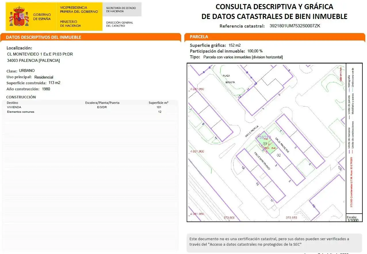 Vista exterior de Pis en venda en Palencia
