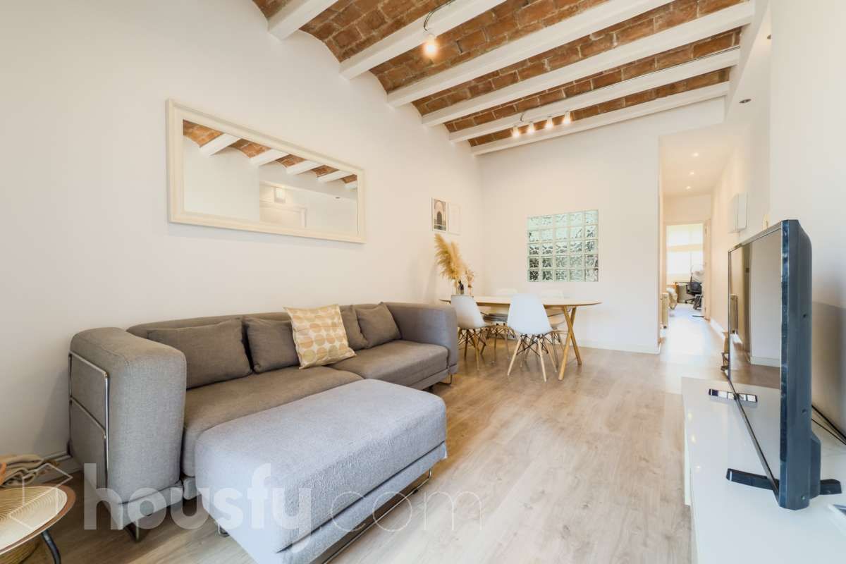 Sala d'estar de Pis en venda en  Barcelona Capital amb Aire condicionat, Calefacció i Parquet
