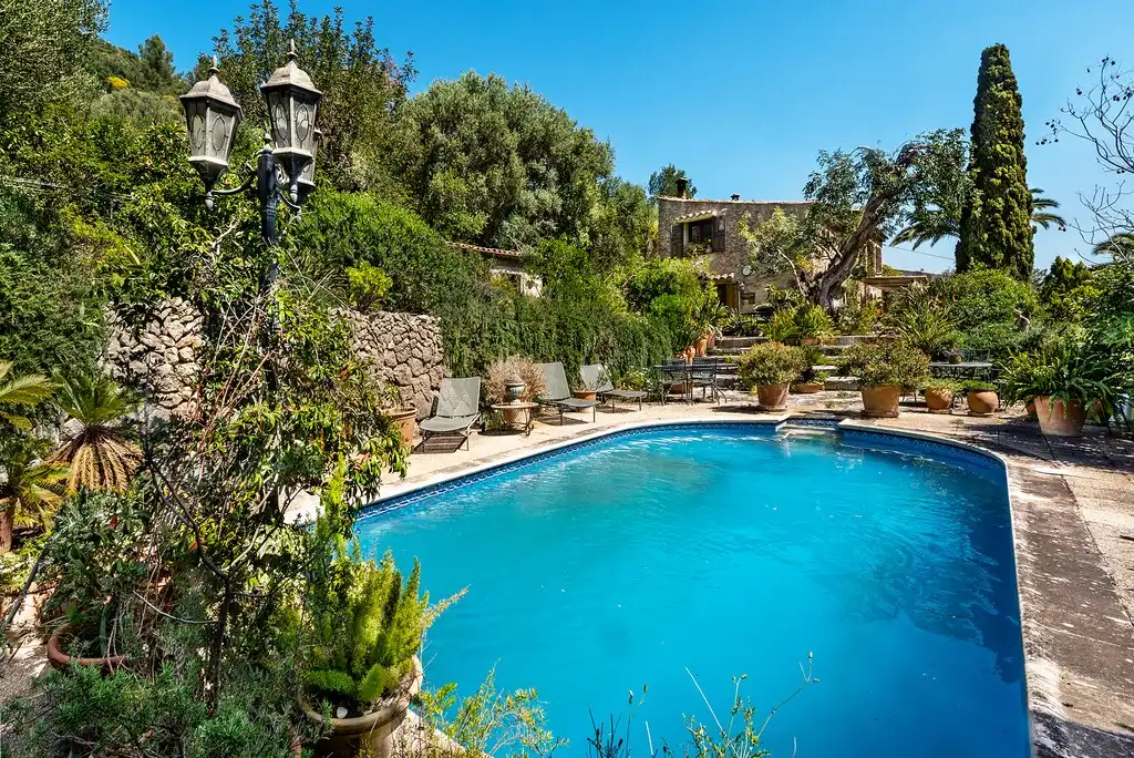 Swimming pool of Country homes for sale in Mancor de la Vall  with Private garden, Terrace and Swimming Pool