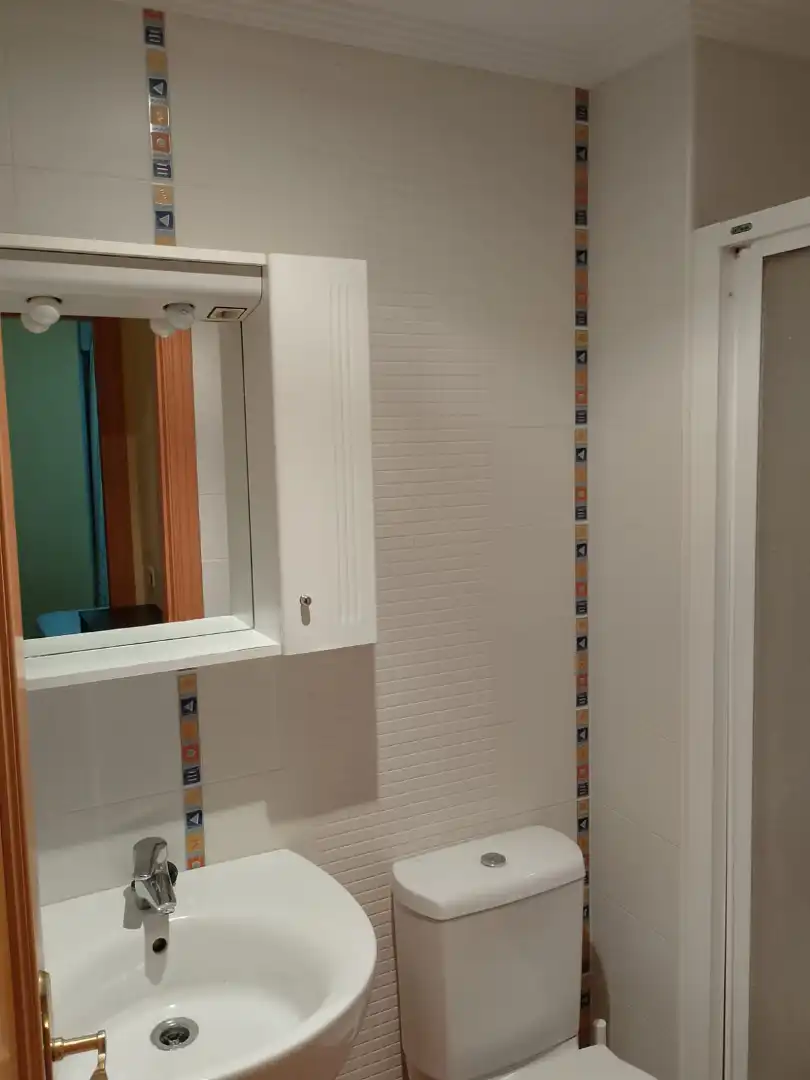 Badezimmer von Wohnungen zur Miete in Oviedo  mit Heizung, Parkett und Möbliert