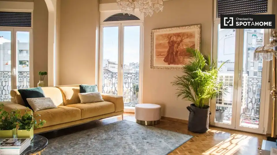 Sala de estar de Piso de alquiler en Valencia con Aire acondicionado, Calefacción y Amueblado