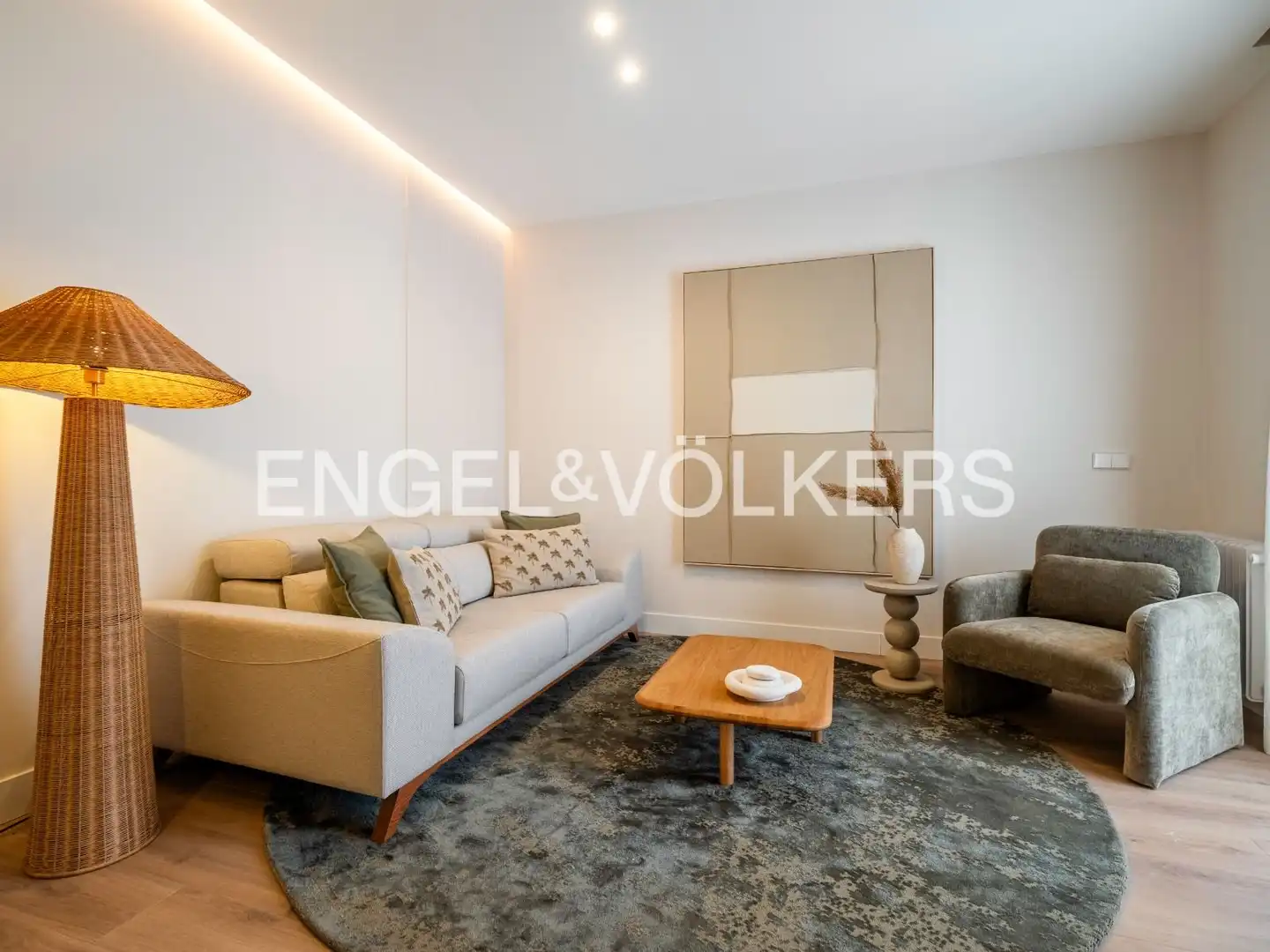 Wohnzimmer von Wohnung zur Miete in Madrid mit Klimaanlage, Heizung und Terrasse