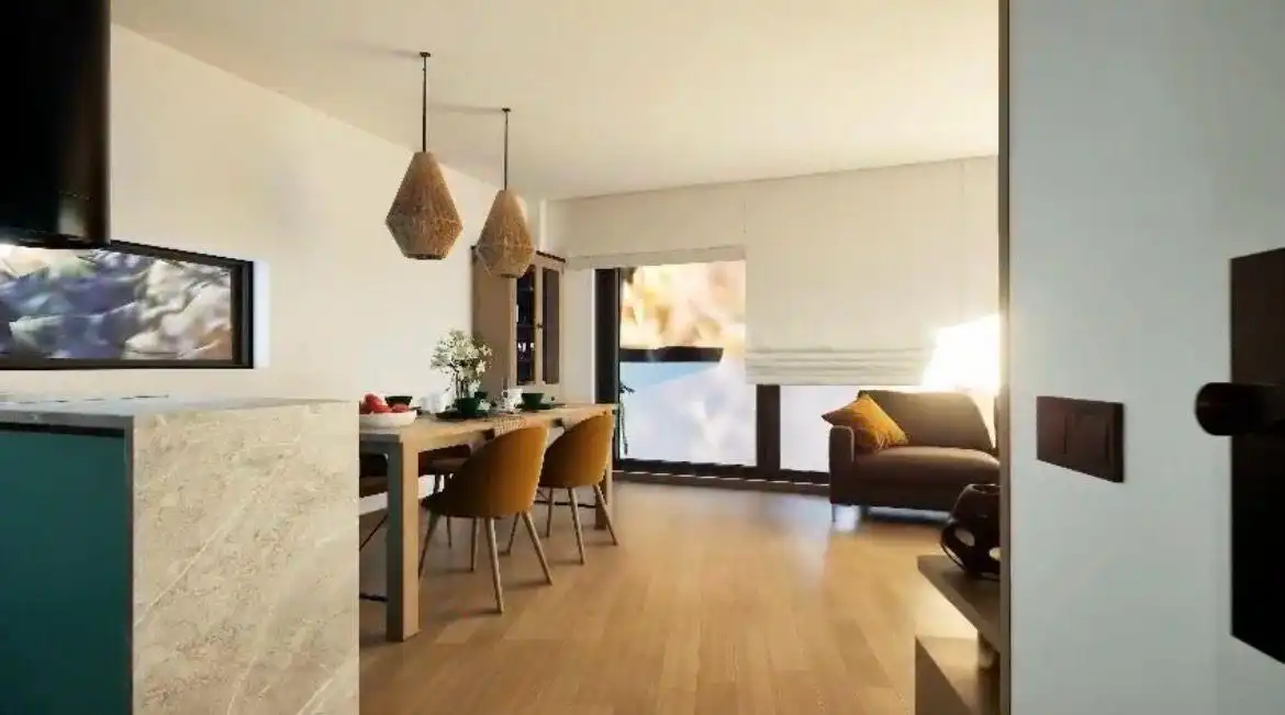 Wohnzimmer von Erdgeschoss zum Verkauf in Mataró mit Klimaanlage und Heizung