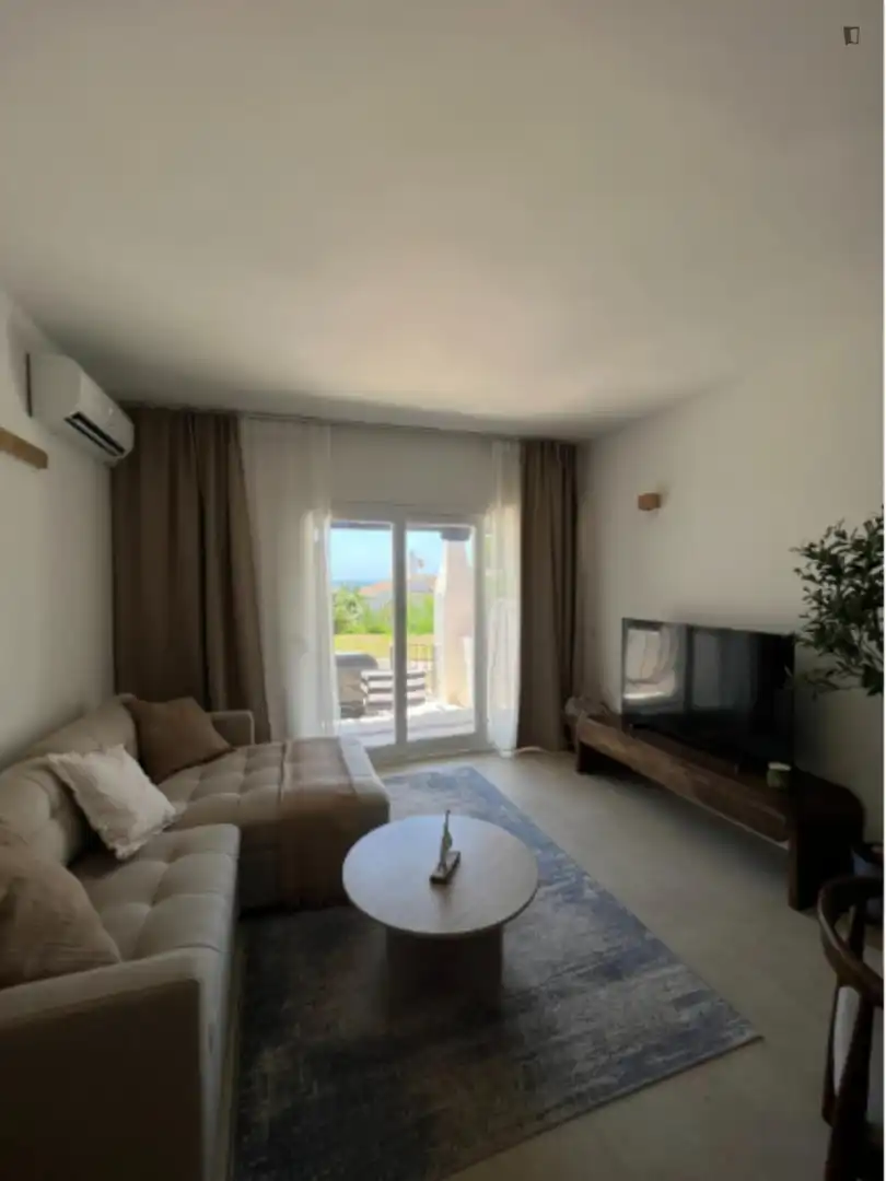 Sala d'estar de Casa o xalet de lloguer en Mijas amb Aire condicionat, Calefacció i Moblat