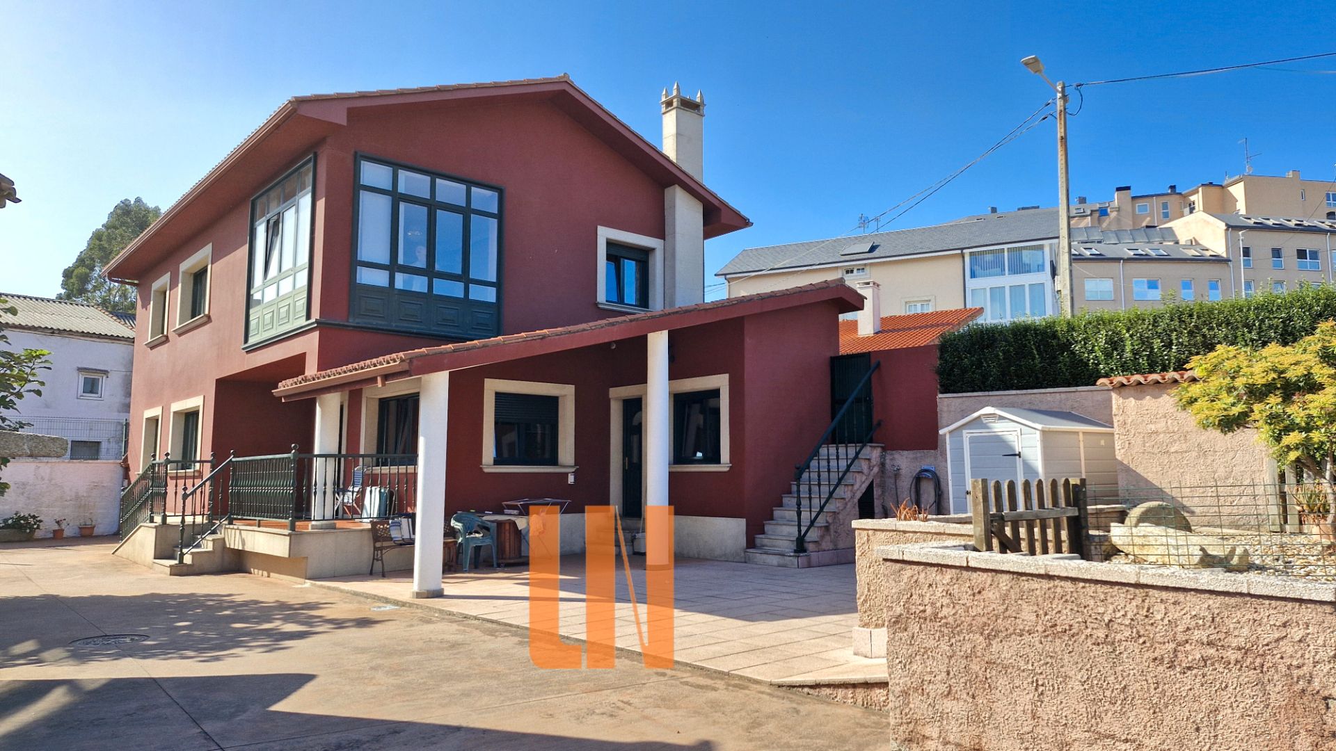 Exterior view of House or chalet for sale in A Coruña Capital   with Heating, Private garden and Parquet flooring