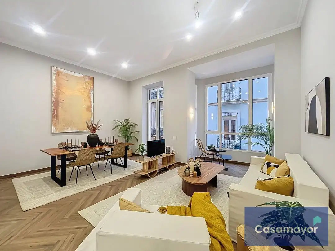 Wohnzimmer von Wohnung zum Verkauf in Alicante / Alacant mit Klimaanlage, Heizung und Balkon
