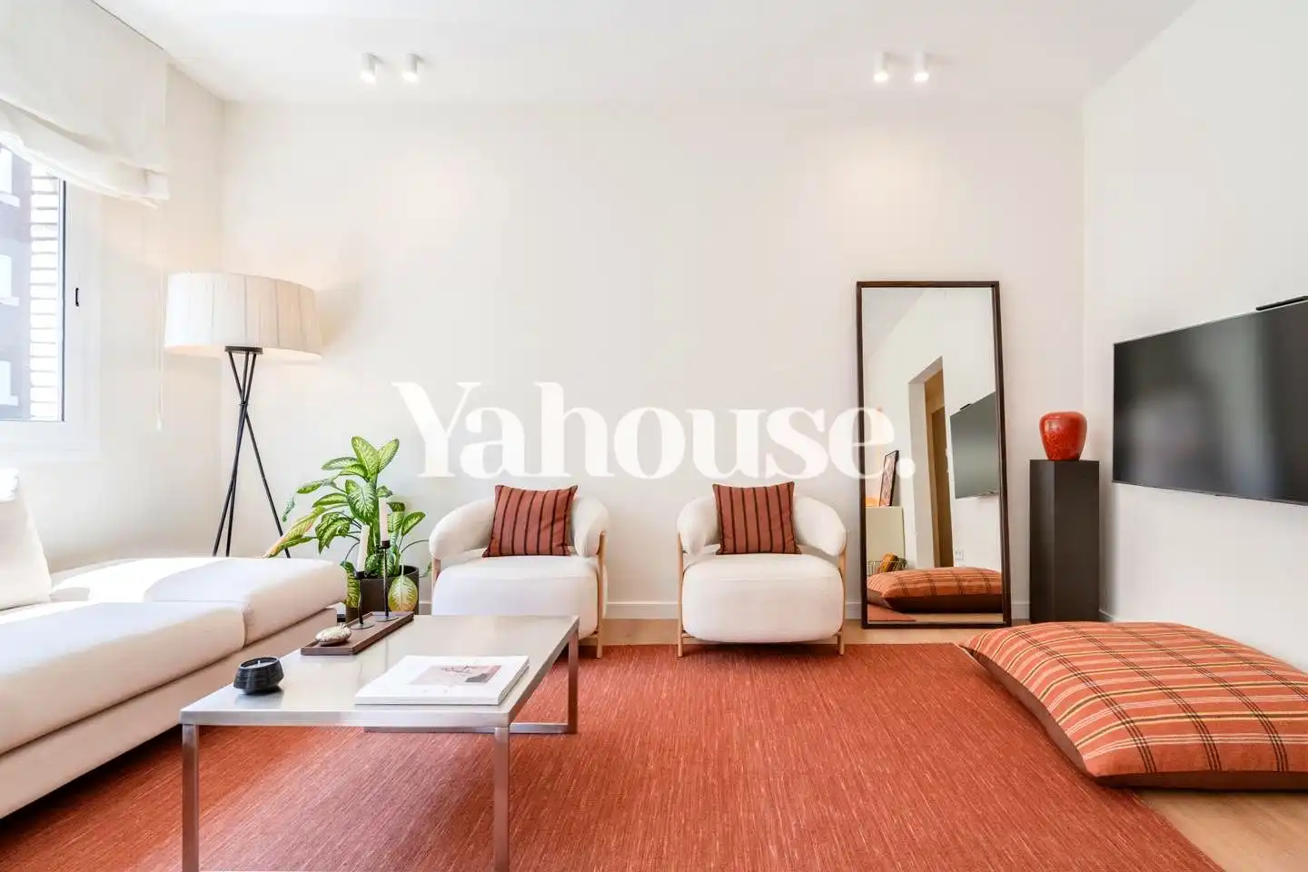 Sala de estar de Piso en venta en Barcelona con Aire acondicionado, Parquet y Balcón