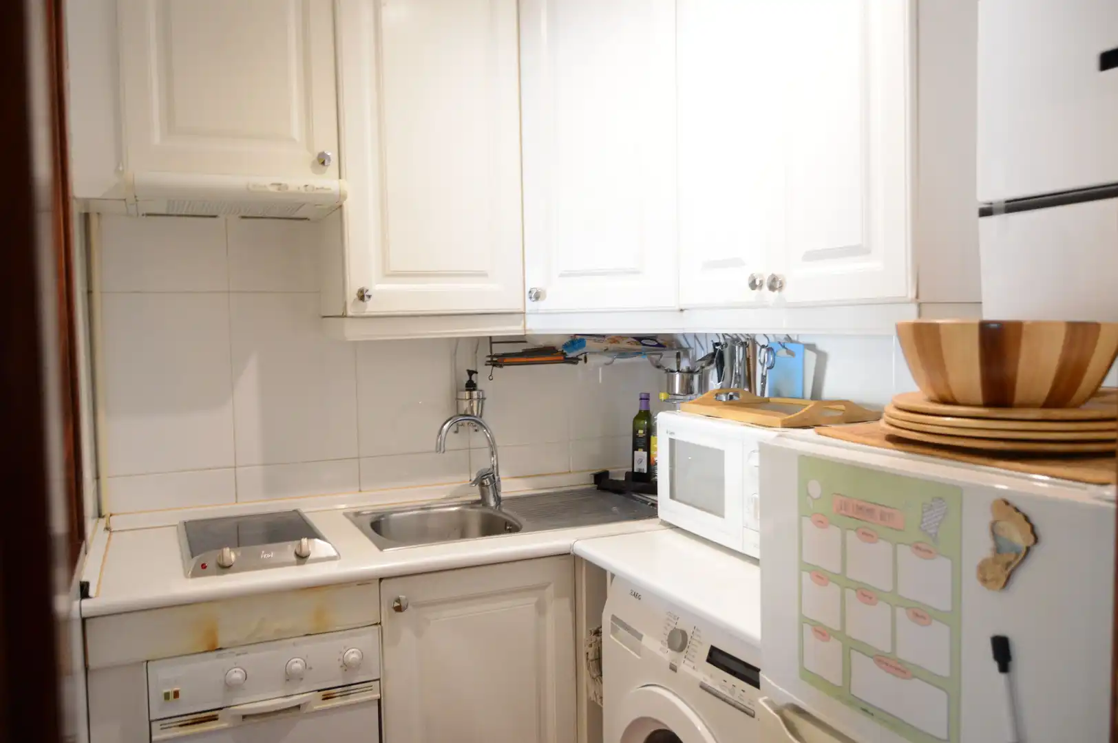 Cocina de Piso de alquiler en  Madrid Capital con Aire acondicionado, Calefacción y Parquet