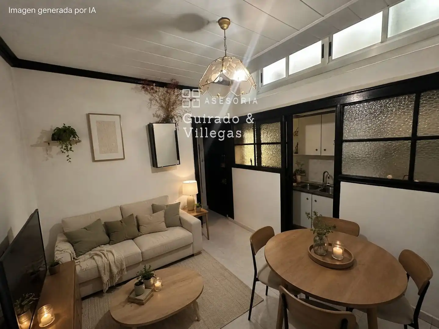 Sala de estar de Piso en venta en Barcelona con Terraza y Amueblado