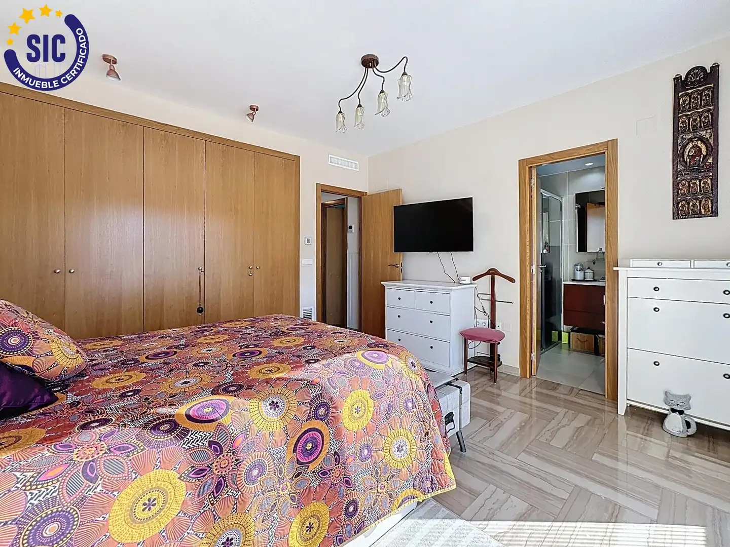 Dormitori de Casa adosada en venda en Gandia amb Aire condicionat, Calefacció i Jardí privat