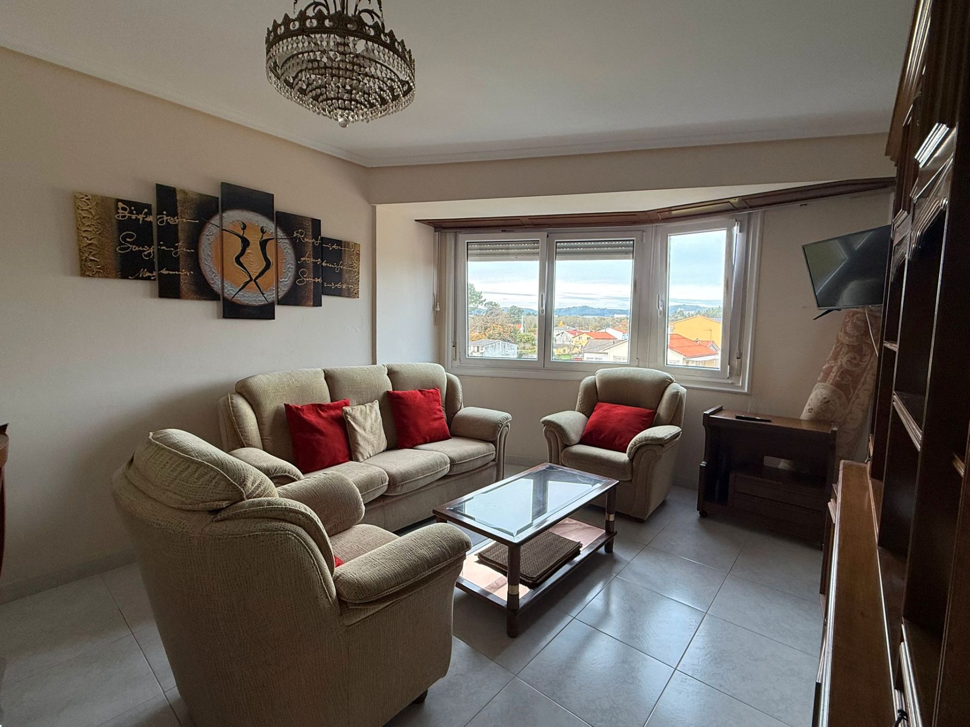 Sala d'estar de Pis en venda en Narón amb Traster, Moblat i Rentadora