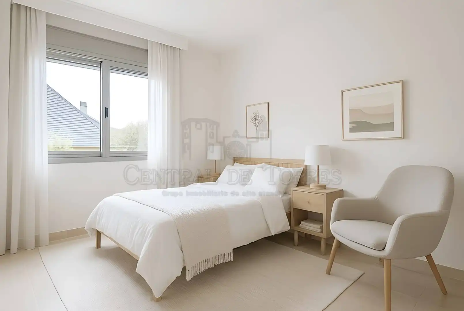 Bedroom of Attic for sale in Sant Cugat del Vallès  with Air Conditioner, Heating and Terrace