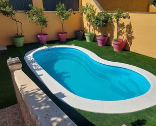 Swimming pool of House or chalet for sale in Málaga Capital  with Air Conditioner, Terrace and Storage room