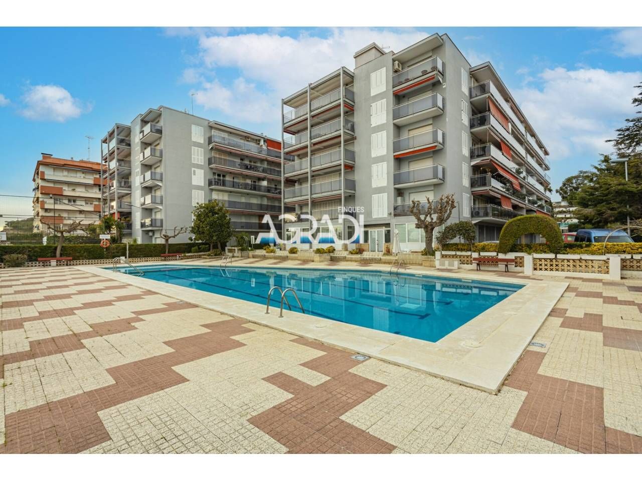 Swimming pool of Flat for sale in Arenys de Mar  with Balcony and Community pool
