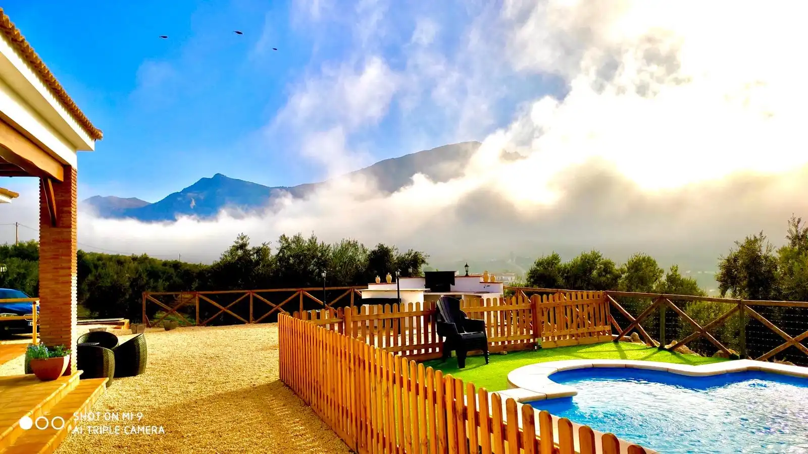 Jardí de Finca rústica en venda en Villanueva del Trabuco amb Jardí privat, Terrassa i Moblat