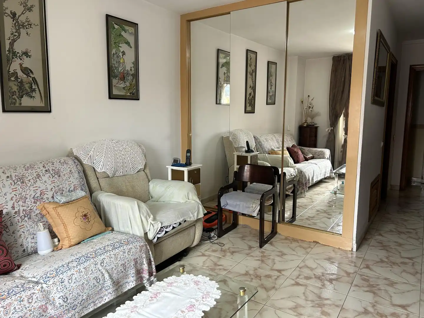 Sala de estar de Ático en venta en Mataró con Aire acondicionado, Calefacción y Trastero