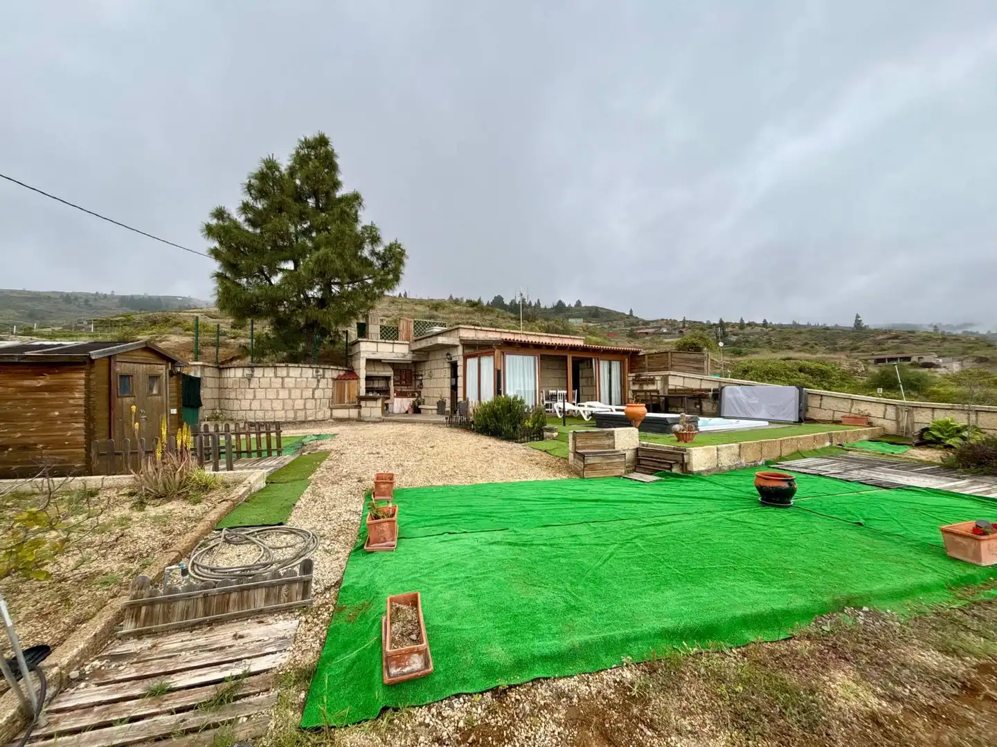 Jardín de Finca rústica en venta en Fasnia con Trastero, Piscina y Amueblado