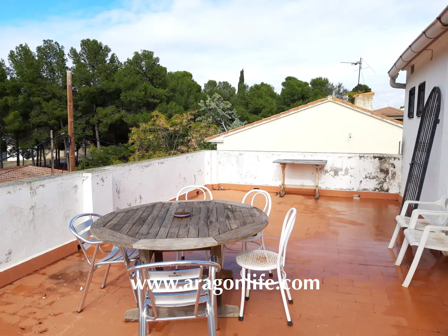 Terrassa de Casa o xalet en venda en Caspe amb Aire condicionat, Calefacció i Jardí privat