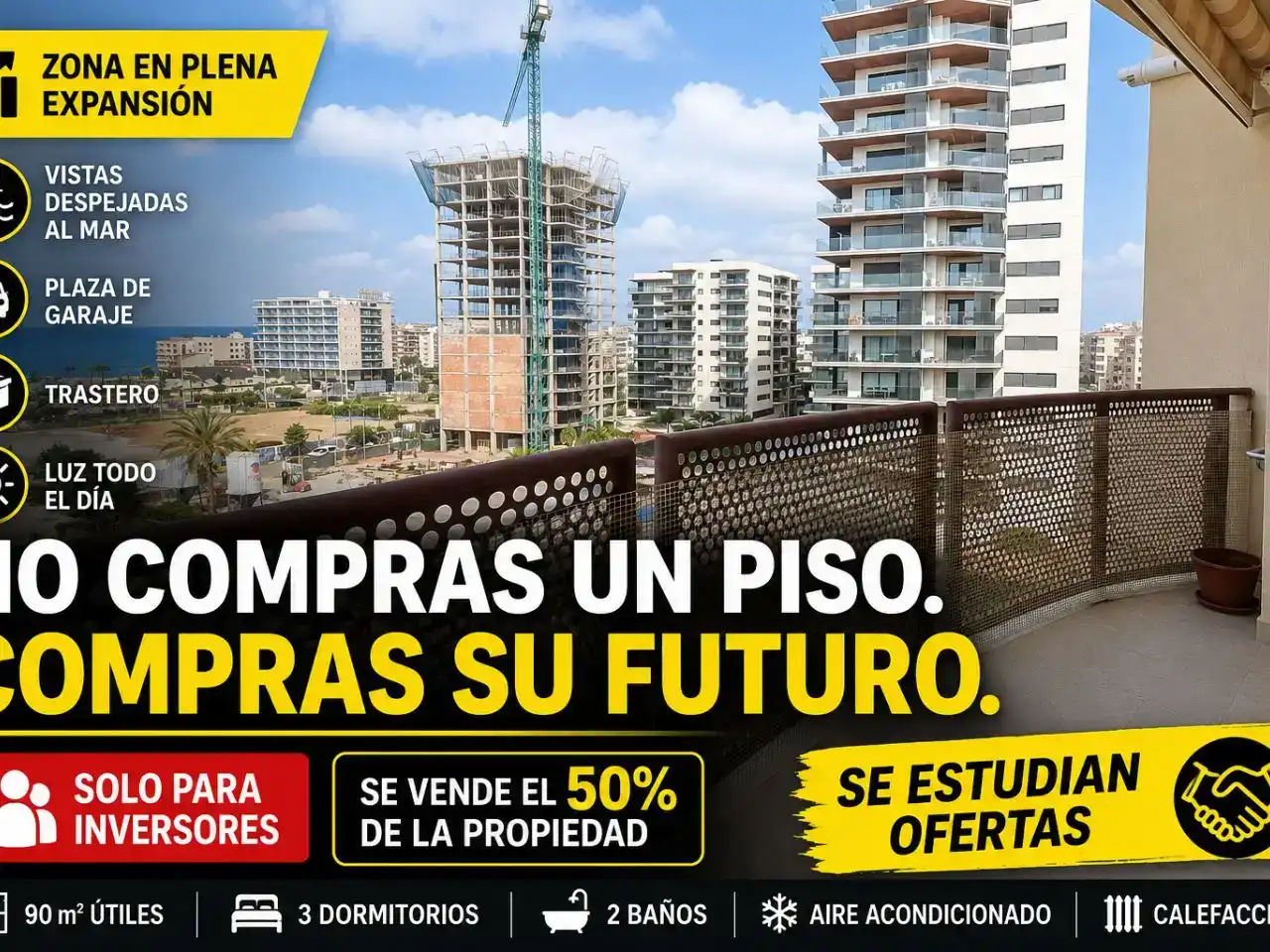 Vista exterior de Piso en venta en Vinaròs con Aire acondicionado y Balcón