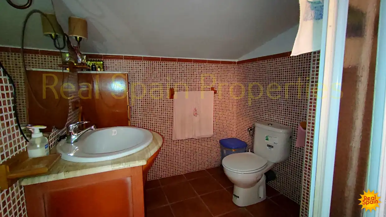 Baño de Finca rústica en venta en Vélez-Rubio con Terraza y Piscina