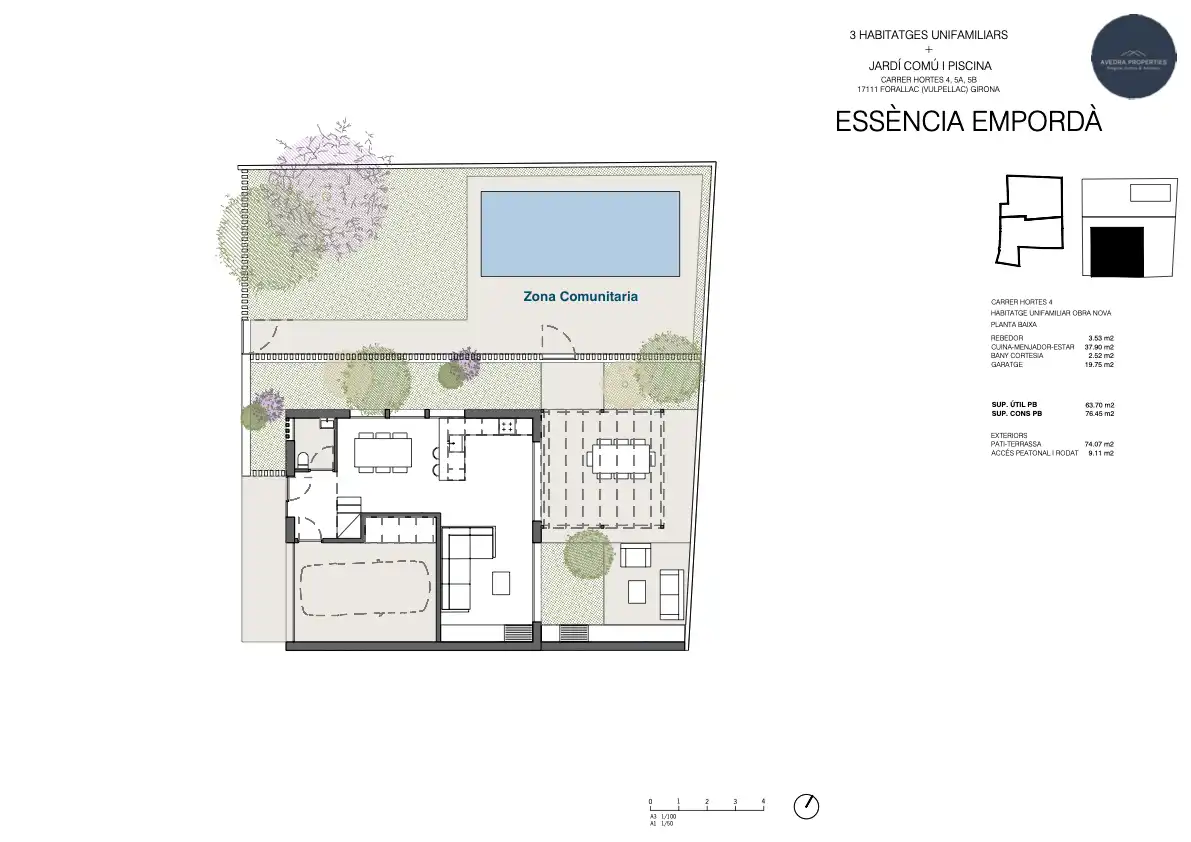 Casa adosada en venta en Forallac con Aire acondicionado, Calefacción y Jardín privado