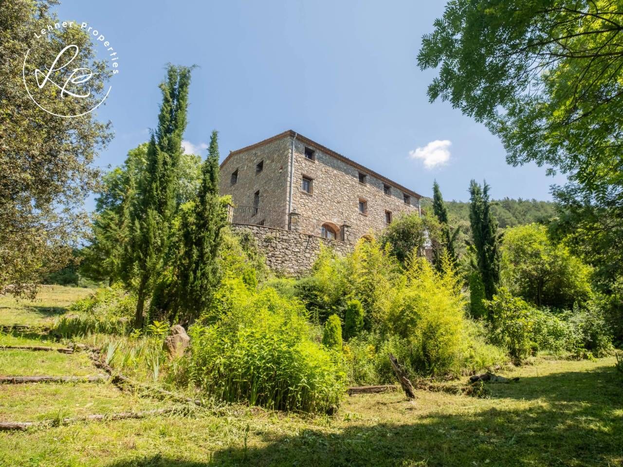 Exterior view of Country house for sale in La Vall de Bianya  with Terrace