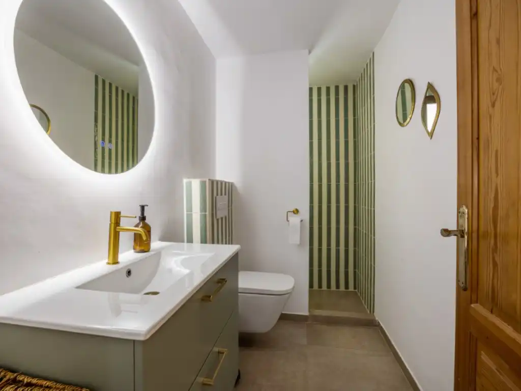 Badezimmer von Haus oder Chalet zur Miete in Jávea / Xàbia mit Heizung, Privatgarten und Terrasse